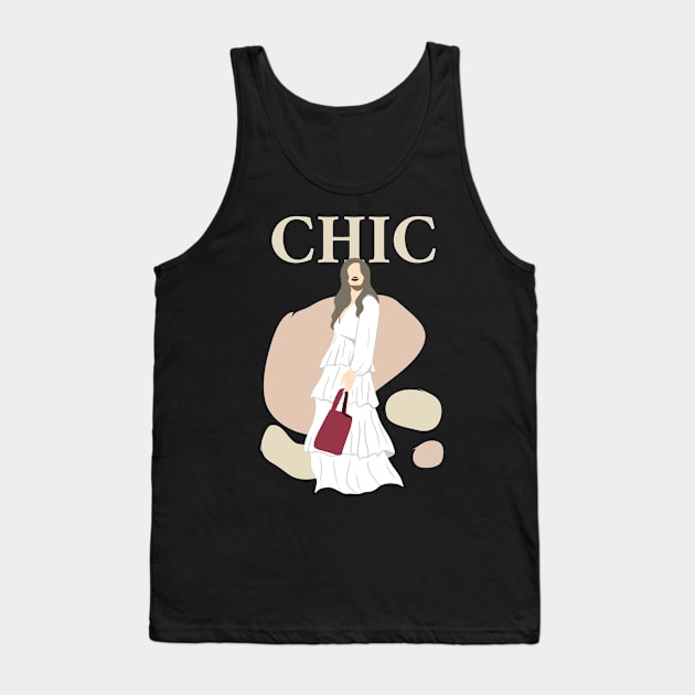 Chic Girl, Fashion Designer Tank Top by Style Conscious